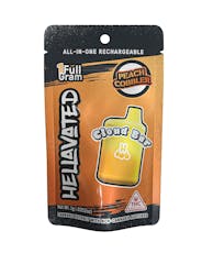 Hellavated 1g Peach Cobbler Cloud Bar Disposable