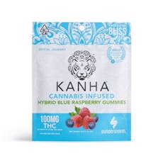 Kanha | Blue Raspberry (H) | 10mg THC x 10 Gummies