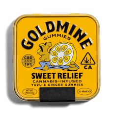 Goldmine | Sweet Relief Yuzu & Ginger (H) 1:1 | 10mg THC / 10mg CBD x 10 Gummies