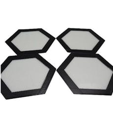 Silicone Non Stick Dab Mat 5" Hexagon (assorted colors)