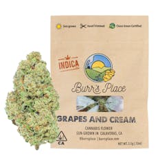 Burr's Place | Grapes And Cream (I) | 3.5g Sungrown Flower