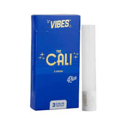 Vibes - The Cali - 3 Gram - Rice Pre-made Joint Wrap w/ Tip 3 Pack