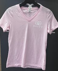 Pink V-neck Shirt MD