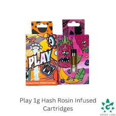 (REC) Play - 1g Hash Rosin Infused Cartridge - Pineapple Express