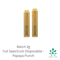 (REC) Batch 2g Full Spectrum Disposable - Papaya Punch (Hybrid)