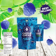 Gummies | Sativa Blue Raz Dream | 100mg | 20pk | Choice Chews
