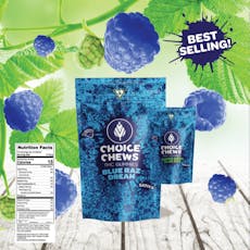 Gummies | Sativa Blue Raz Dream | 100mg | 20pk | Choice Chews