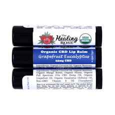 CBD Lip Balm | Grapefruit Eucalyptus | 25mg CBD | The Healing Rose