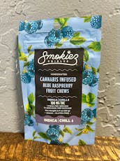 Smokiez Blue Raspberry Fruit Chews 10-pack