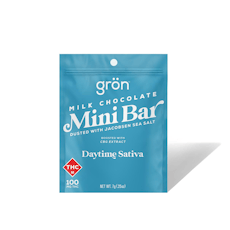 Gron - Daytime Sativa Mini Bar - 100mg - 1:1 CBG/THC (Infused Milk Chocolate)
