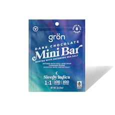 Mini Bar | Live Rosin | Dark Chocolate Sea Salt | 1:1 | CBN:THC | Indica