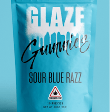 GLAZE | Gummies Sour Blue Razz 100 mg THC