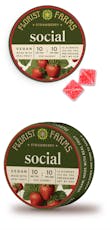 Florist Farms | Social Strawberry Gummies 10pk 10mg