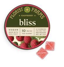 Florist Farms | Bliss Raspberry Gummies 10pk 10mg