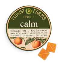 Florist Farms | Calm Peach Gummies 10pk 10mg