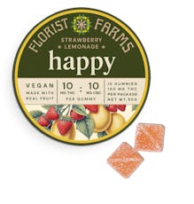 Florist Farms | Happy Strawberry Lemonade Gummies 10pk 10mg