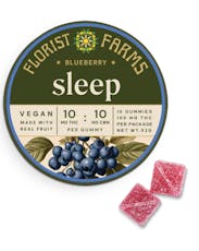 Florist Farms | Sleep Blueberry Gummies 10pk 10mg