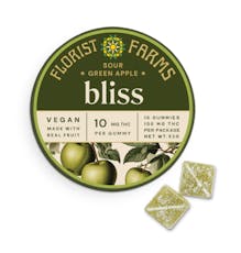 Florist Farms | Bliss Sour Green Apple Gummies 10pk 10mg