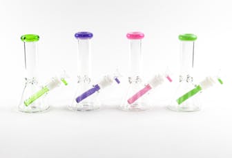 LuvBuds Small Color Accented Beaker Bong