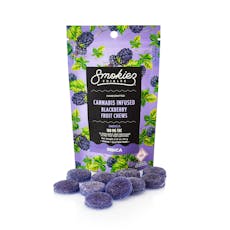 Smokiez Blackberry Fruit Chews Indica 100mg
