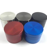 63mm Zinc 4pc Grinder - Assorted Colors