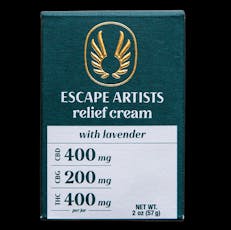 Escape Artists - 400mg CBD / 200mg CBG / 400mg THC - Lavender Relief Cream