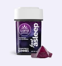 Fast Asleep Dream Berry (5:1:1:1) CBD:THC:CBN:CBG 20 mg, Gummies
