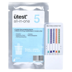 UTest Substance Self Testing Kit - 5 Panel 50ng Test