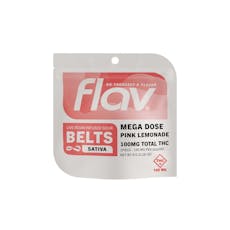 Pink Lemonade (S) 100mg Single Sour Live Resin Gummy Belt by Flav