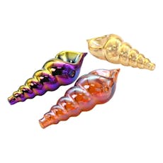 4.5" Electro Plated Shell Hand Pipe