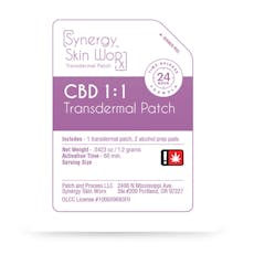 1:1 Transdermal Patch (20mg THC/20mg CBD)