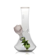 6" Flower Vase Water Pipe - 14mm Bowl - White