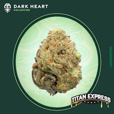 Grassroots Dark Heart Collection Titan Express Whole Flower 25.09% S 01185 3.5g