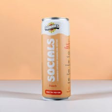 Socials - Peach Sparkling Water - 10mg