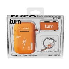 ($15) turn - Essential Kit Orange (podpak case, lanyard, keychain)