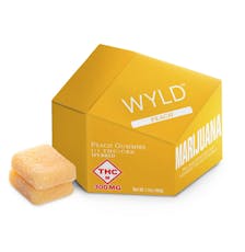 Peach (H) 1:1 300mg THC/300mg CBD 10pk Gummies by Wyld