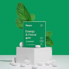 Neuro Energy And Focus Spearmint Gum 40mg Caffeine + 60mg L-theanine + B Vitamins