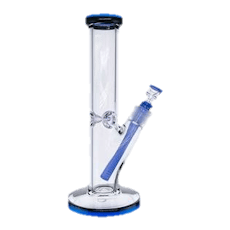 12in Dual Color Tube Bong / Green