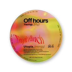 Off Hours CBG:CBD Infused Nano Sour Gummies - Energy