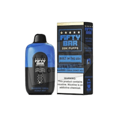 Fifty Bar 20k Puffs Made In The USA / Blueberry Ceral Donut Milk