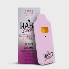 Habit 2G Live Rosin Disposable / Grandaddy Purp