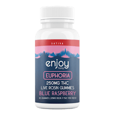 Enjoy Hemp Live Rosin THC Gummies 25mg/10 Count / Euphoria (Sativa)