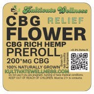 Kultivate Wellness CBG Hemp Flower Pre-Roll
