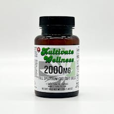 2000mg Full Spectrum CBD Capsules 60 Count 33mg
