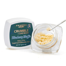 PharmaTHC THCa Live Resin Crumble - Blueberry Muffin (2 grams)