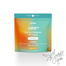 Urb Live Sugar THCA/THCP/D8/D9 Gummies / 5000mg total / 25 ct. / Papaya Punch