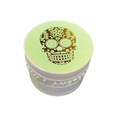 AL Tuff Shredder 50mm Iridescent 4pc Grinder / Sugar Skull