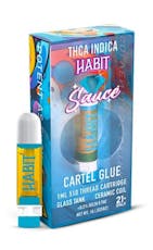 HABIT 1g THCa Cartridge w Terp sauce / indica / Cartel Glue