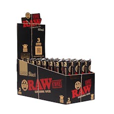 RAW Cones - Black Classic Cones King Size 3 Pack
