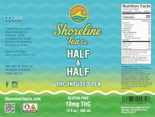 Shoreline Tea Company THC Infused Tea 10mg / Half & Half (Tea & Lemonade)